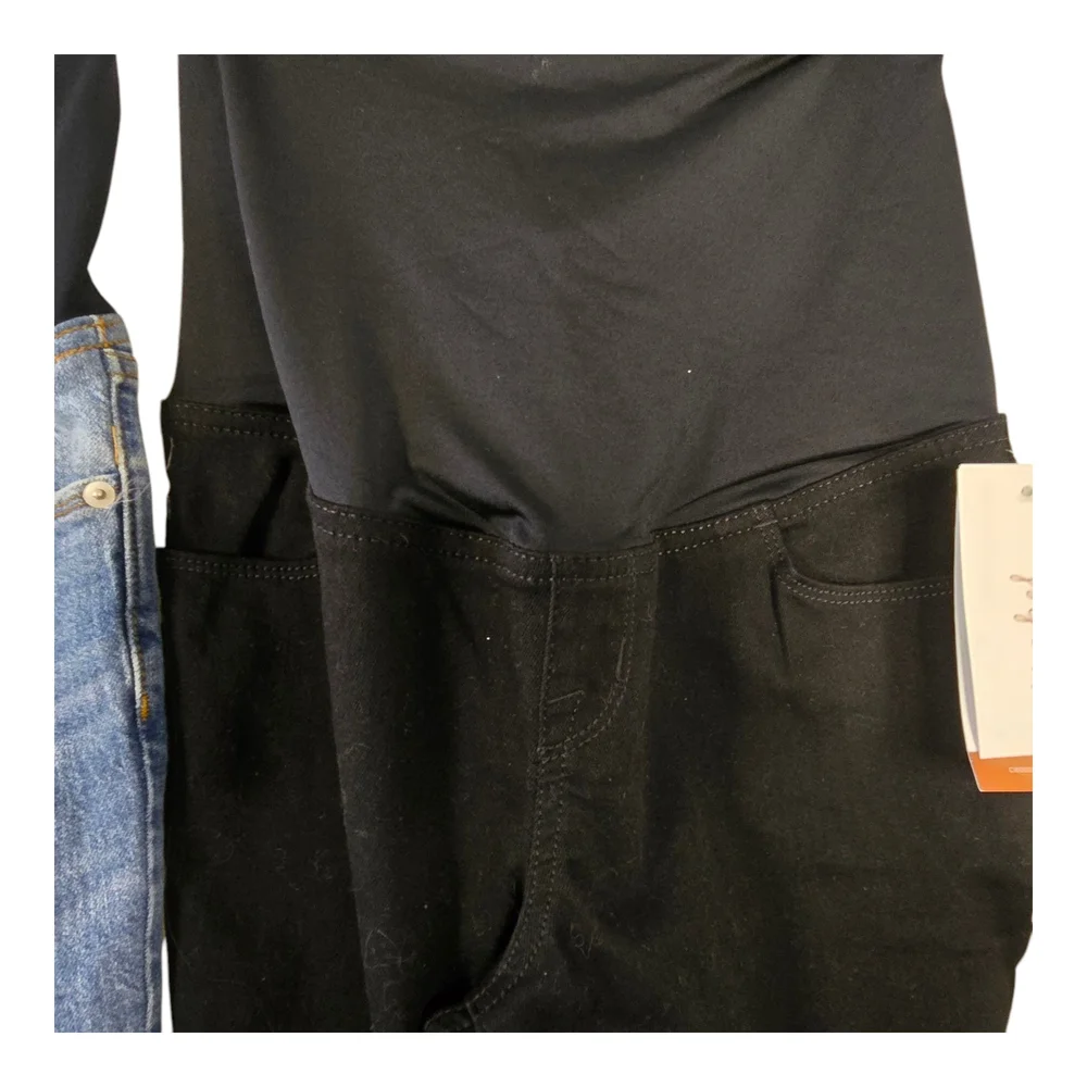 Ingrid & Isabel [Bundle Of 2] Sz 2 Maternity Crossover Panel Jean Leggings/pants